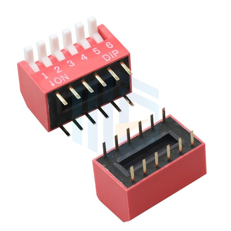 Piano key shaped dial switch